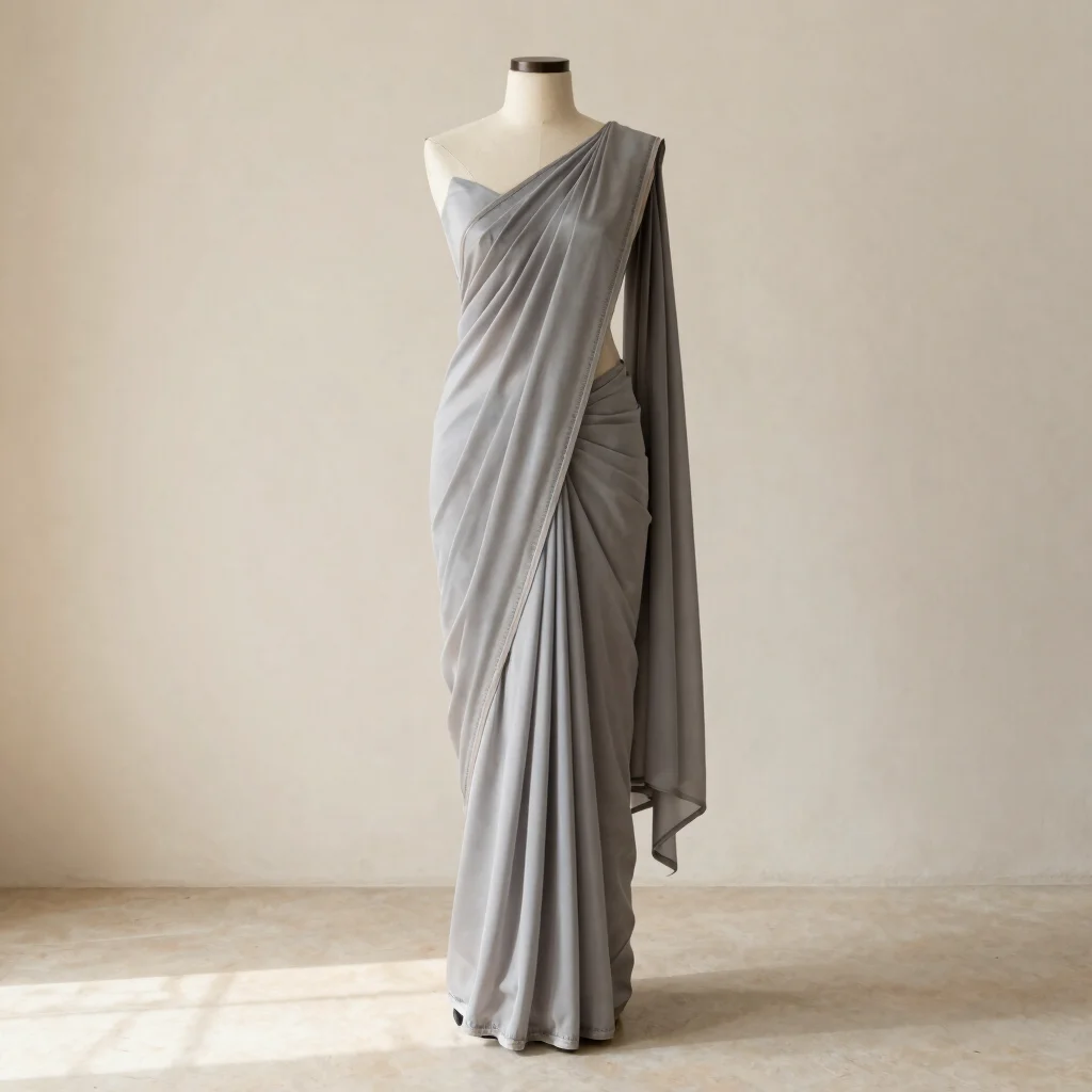 Moonstone Draped Saree